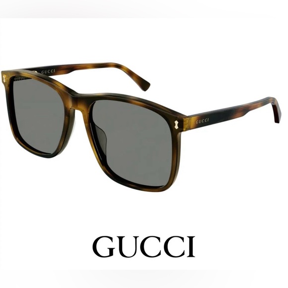 New Gucci Sunglasses Havana Gray 57-17-45 Unisex $455 - Picture 2 of 12
